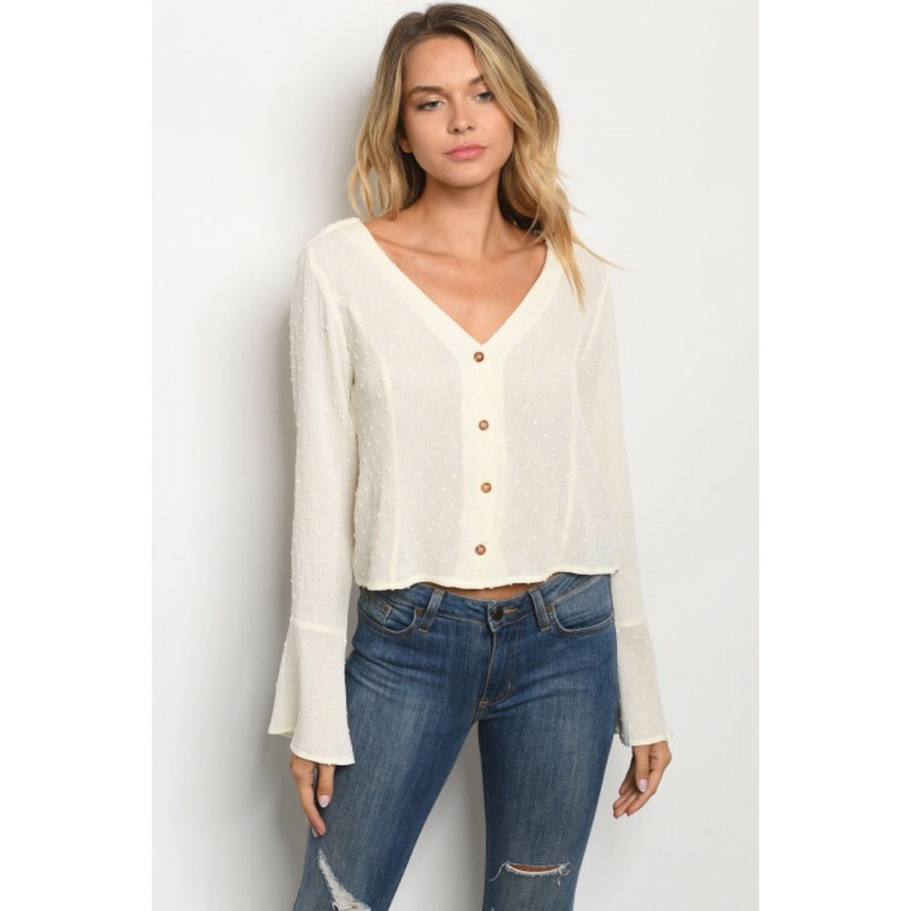Cute Ivory Top S, M and L